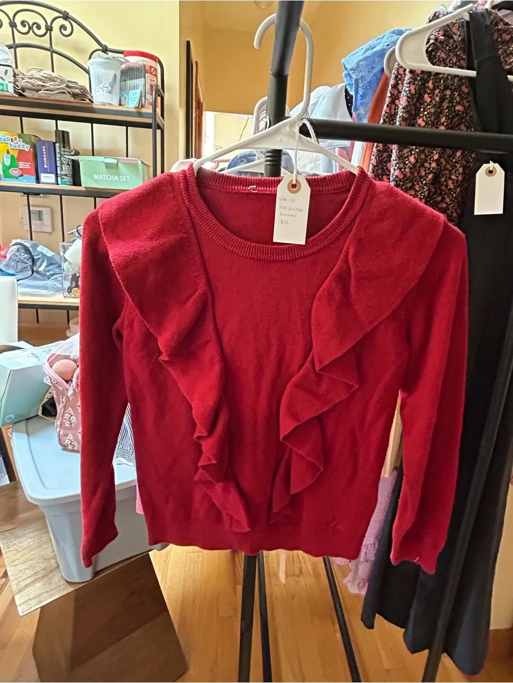 Women’s Red Crewneck Sweater